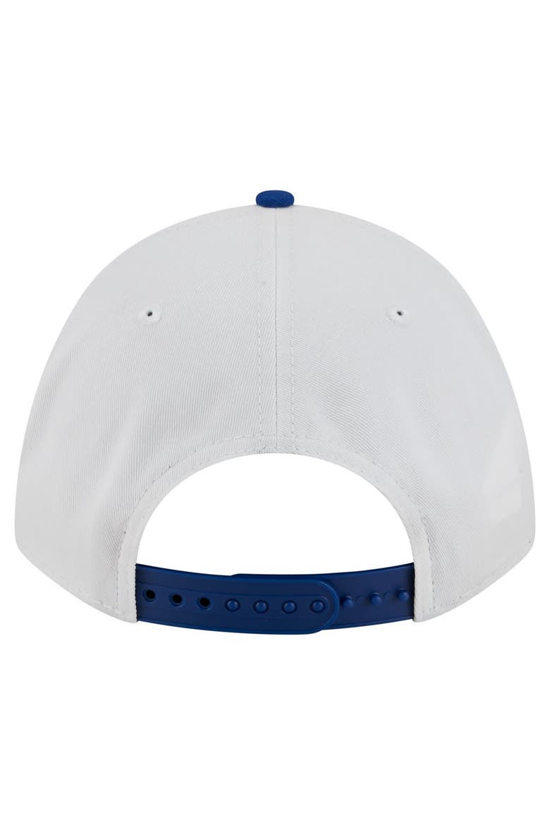 Men's New Era White/Royal Pitt Panthers Arch Two-Tone Rope 9FORTY A-Frame M-Crown Adjustable Hat, Alternate, color, White
