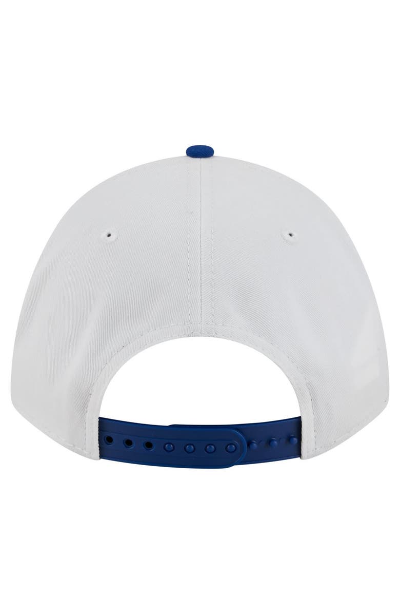New Era Men's New Era White/Royal Pitt Panthers Arch Two-Tone Rope 9FORTY A-Frame M-Crown Adjustable Hat, Alternate, color, White