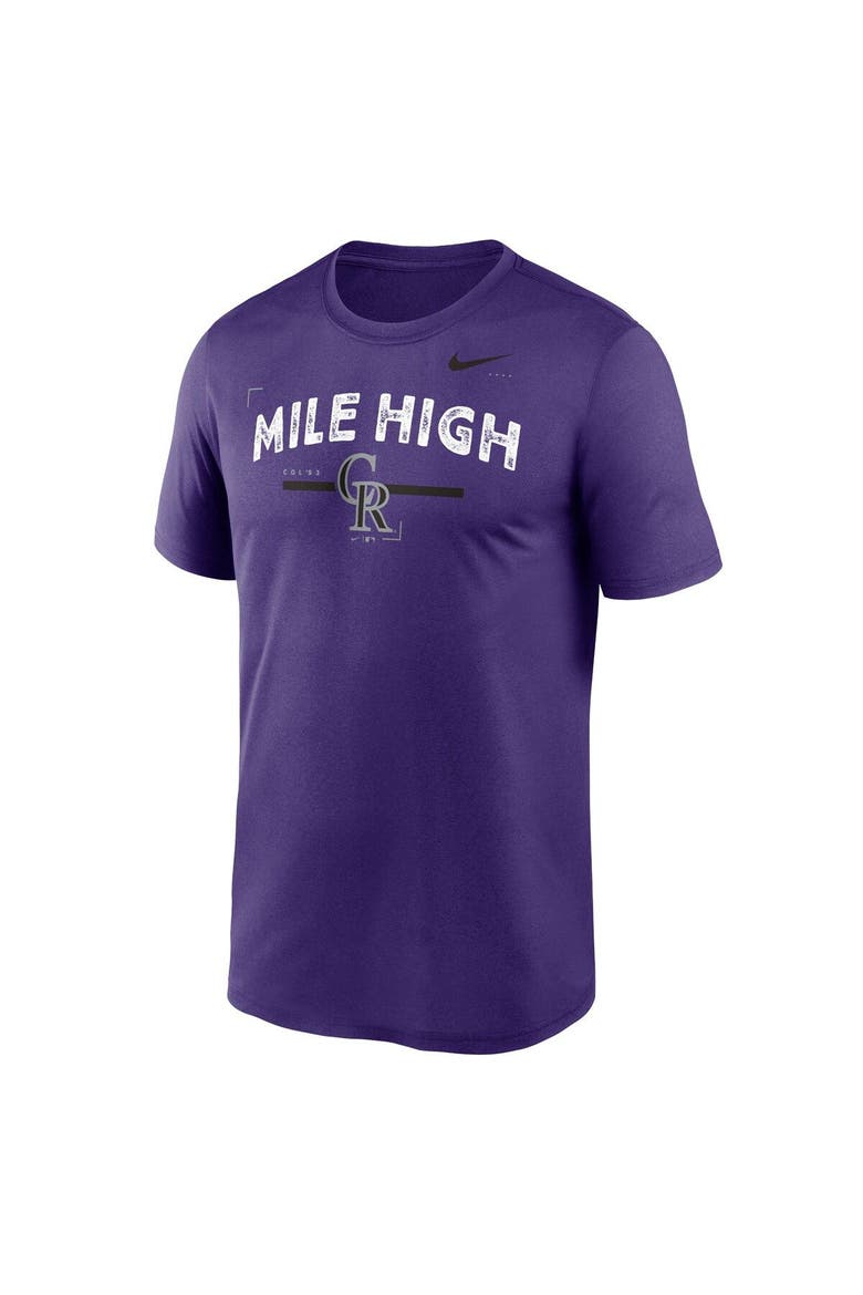 Men's Nike Purple Colorado Rockies Local Legend T-Shirt, Alternate, color, Purple