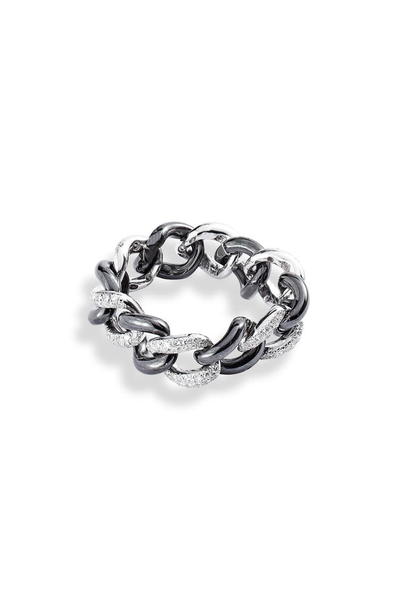 SHAY Pavé Diamond Medium Link Ring, Main, color,
