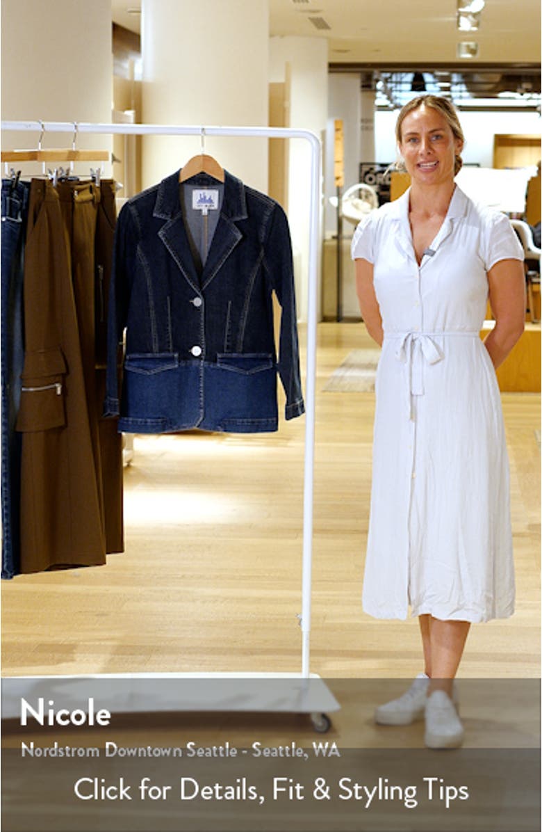 Two-Tone Denim Blazer, sales video thumbnail