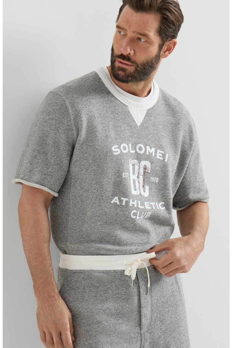 French terry sweatshirt, Alternate, color, Grey