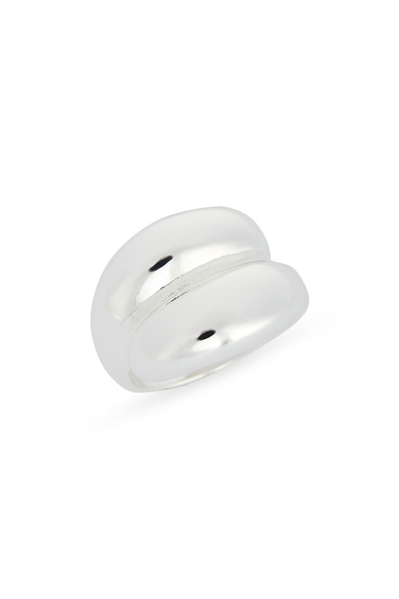 Ridged Statement Ring, Main, color, SILVER