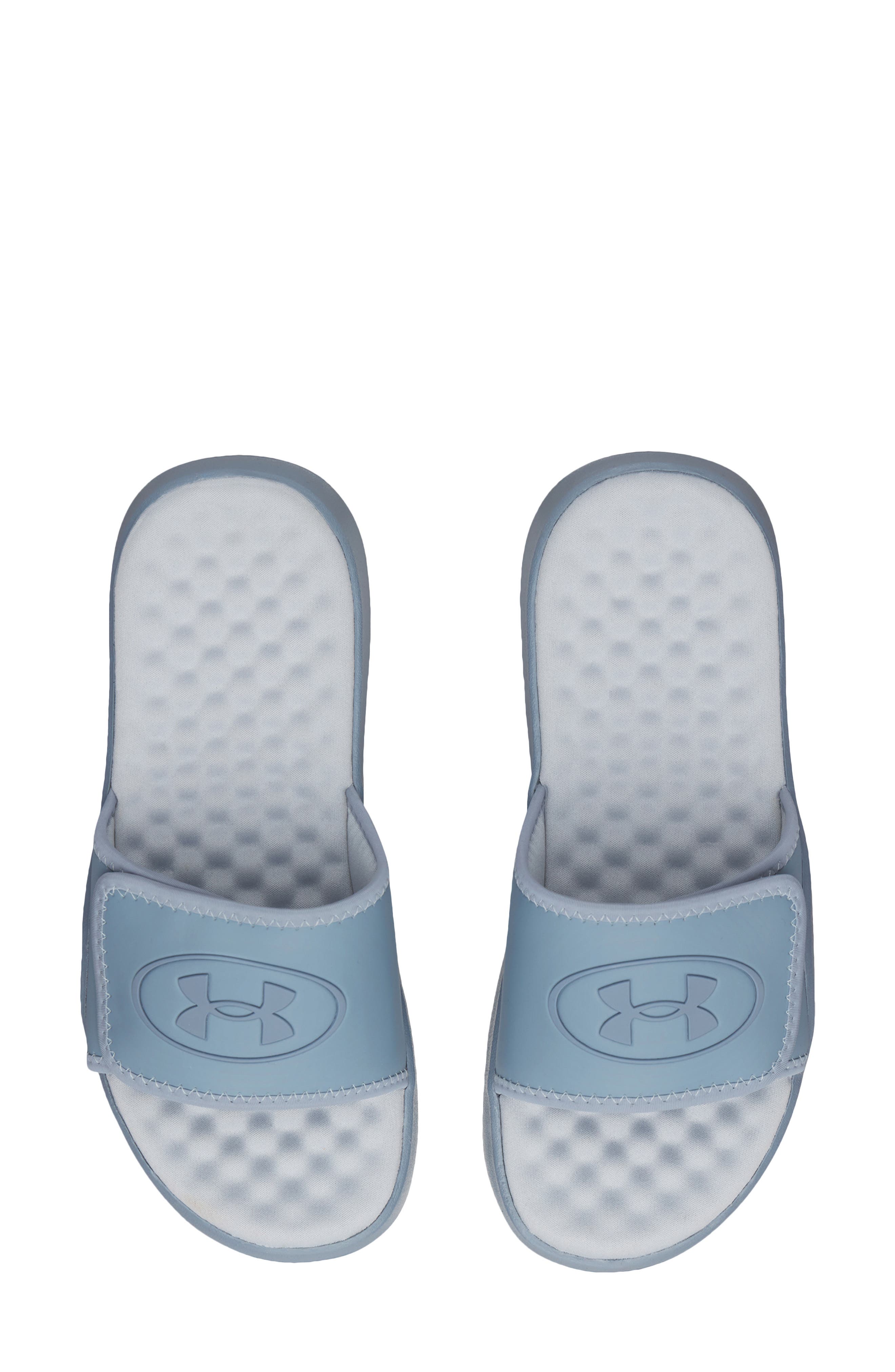 UA Ignite Pro 8 Water Resistant Slide Sandal, Alternate, color, BLUE WIND / BLUE FOG