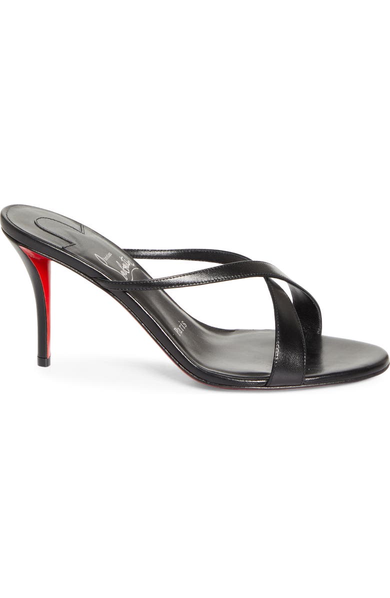 Christian Louboutin Mulazee Slide Sandal, Alternate, color, Black/ Lin Black