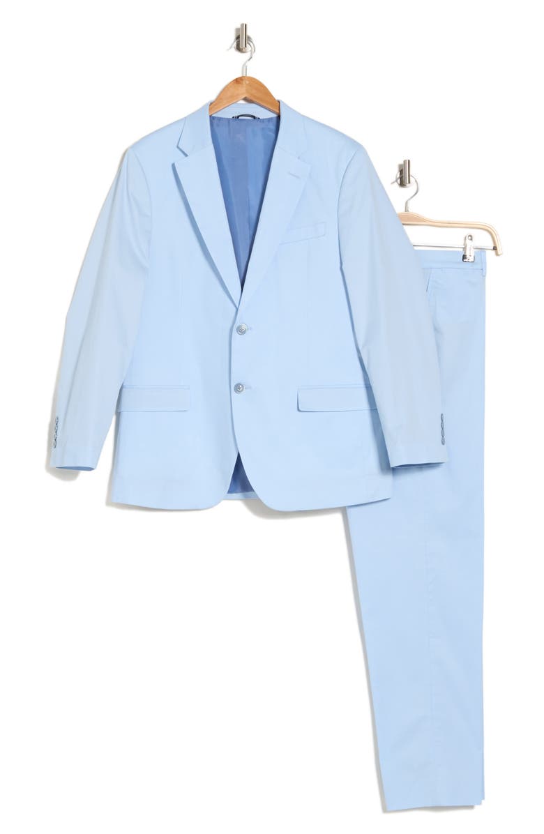 Nautica Stretch Cotton Suit, Alternate, color, Light Blue