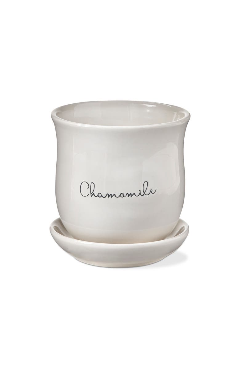 tag Chamomile Planter Set Multicolor Ceramic Garden Pots Easy Clean, Main, color, Multicolored