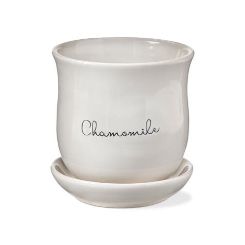 Chamomile Planter Set Multicolor Ceramic Garden Pots Easy Clean