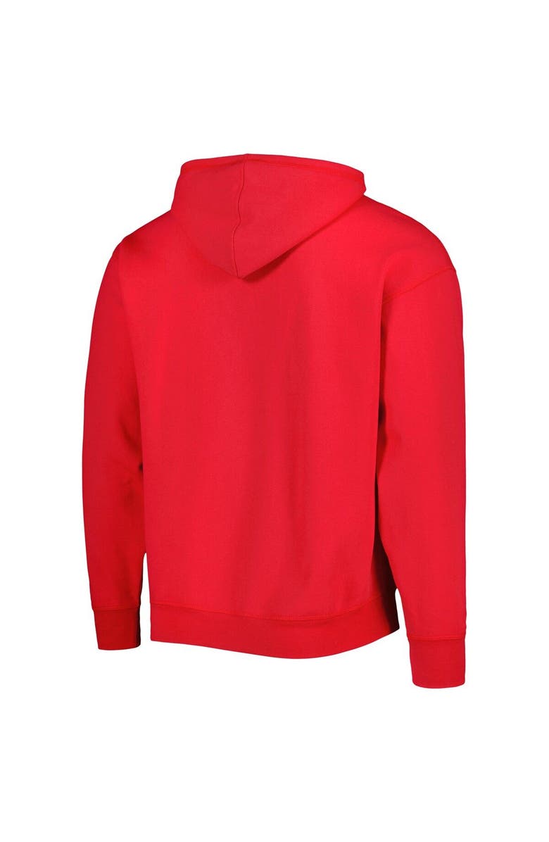 TOMMY JEANS Men's Tommy Jeans Red Chicago Bulls Bernard Half-Zip Hoodie, Alternate, color,