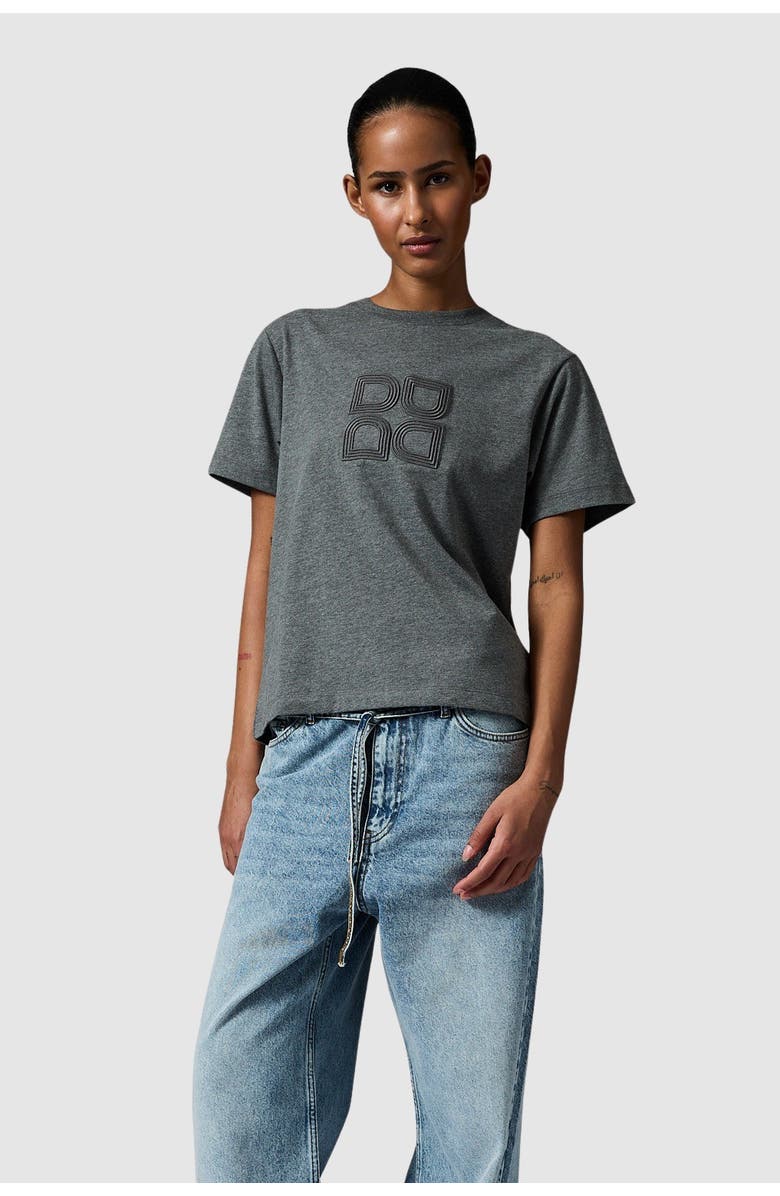 Day Parry Embroidered Logo T-Shirt, Main, color, Medium Grey Melange