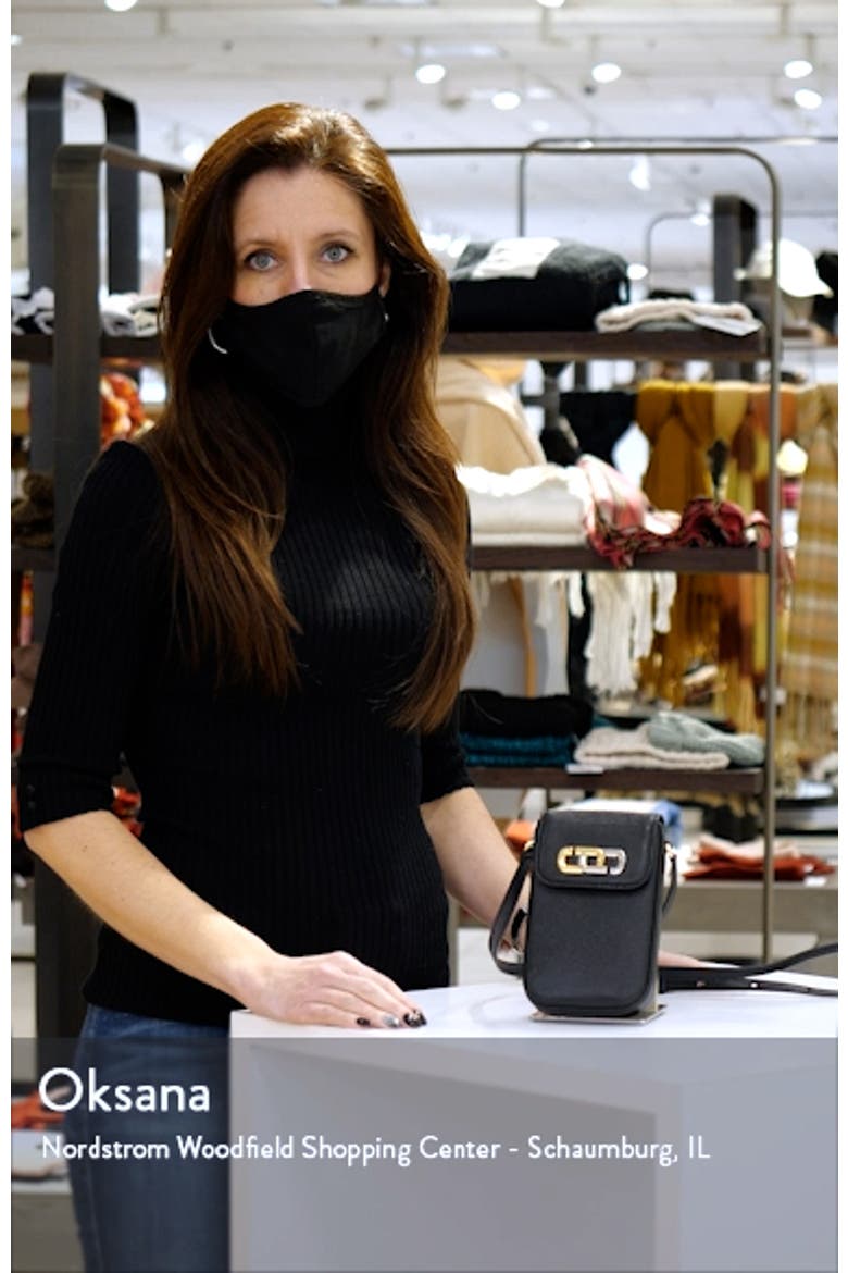 Logo Leather Phone Crossbody Bag video