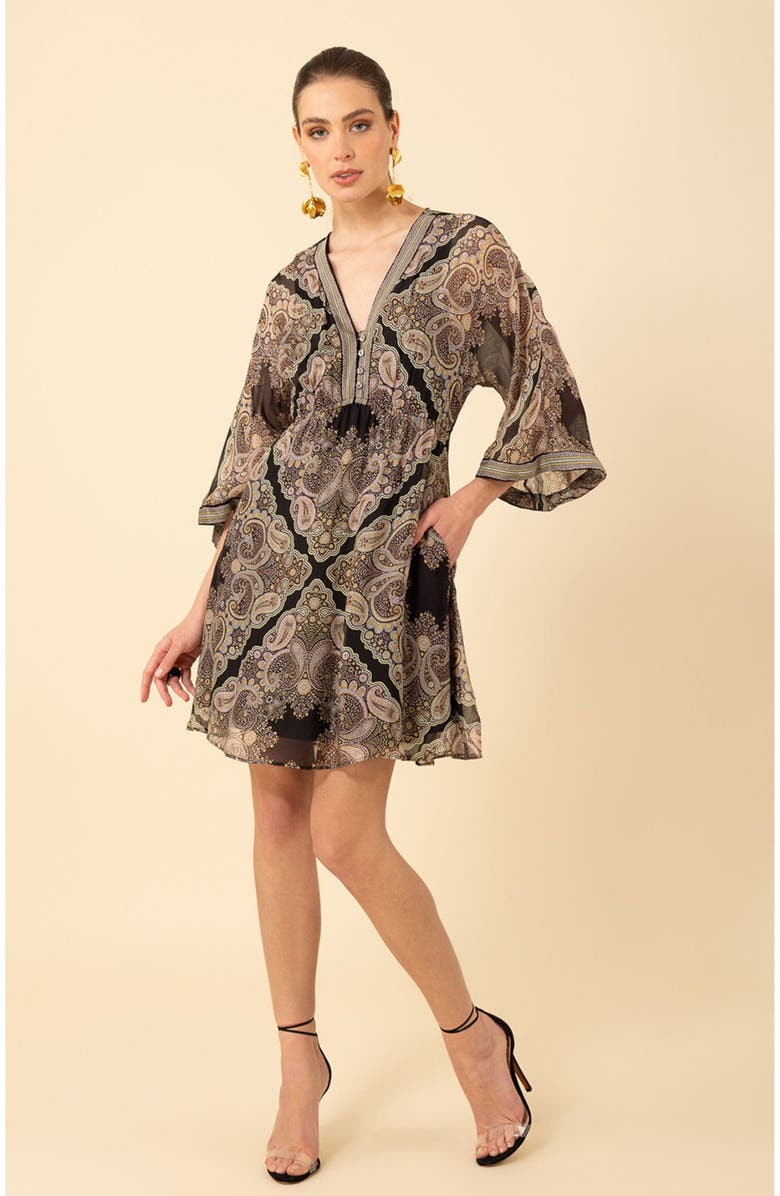 Hale Bob Emerie Chiffon Dress, Main, color, 