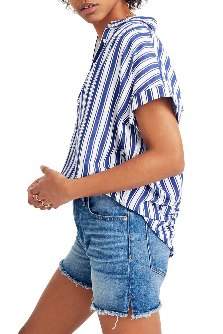 Stripe Central Shirt, Alternate, color, OXFORD BLUE
