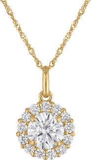 FZN 14K Gold Lab Grown Diamond Pendant Necklace
