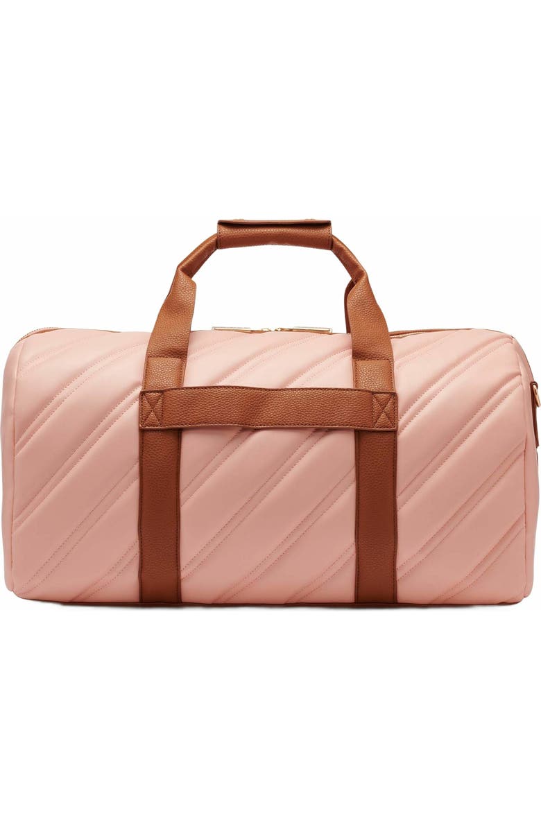 DKNY Bias Duffel Bag, Alternate, color, Peach Bloom