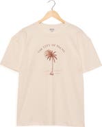 Gottex Beach Life Printed Swim Cover Up Tshirt Fit