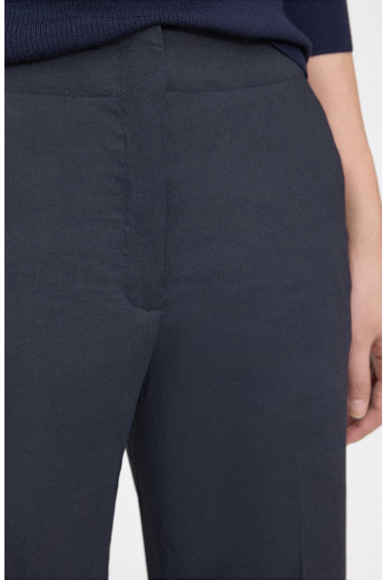 Clean Terena Crop Wide Leg Linen Blend Pants, Alternate, color, CONCORD
