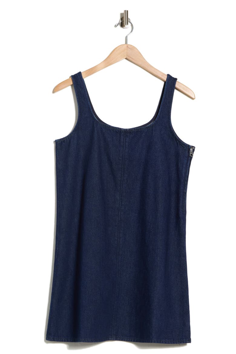 Kiki Sleeveless Denim Minidress, Alternate, color, RINSE