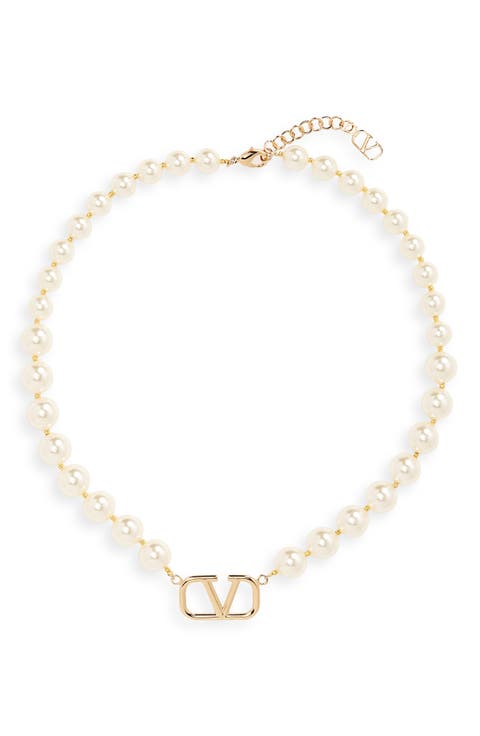 VLOGO Swarovski Imitation Pearl Necklace