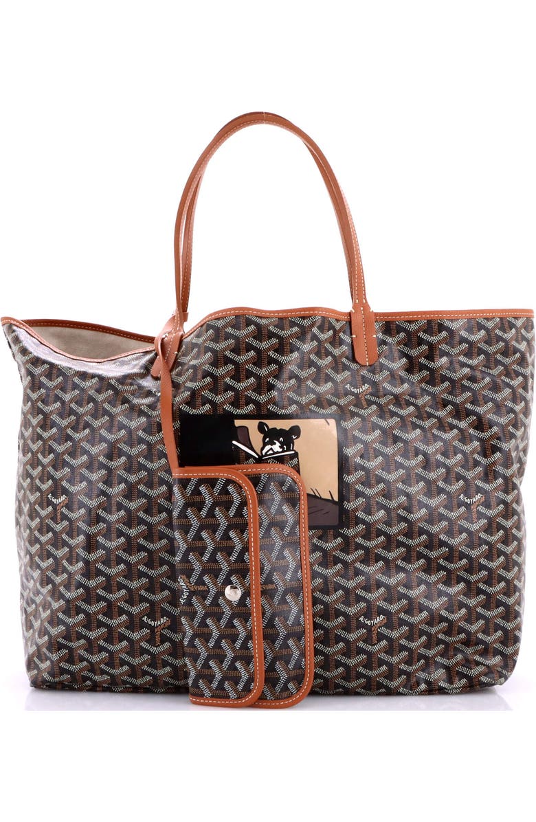 Pre-Owned Goyard Saint Louis Tote Printed Coated Canvas GM, Alternate, color, Print