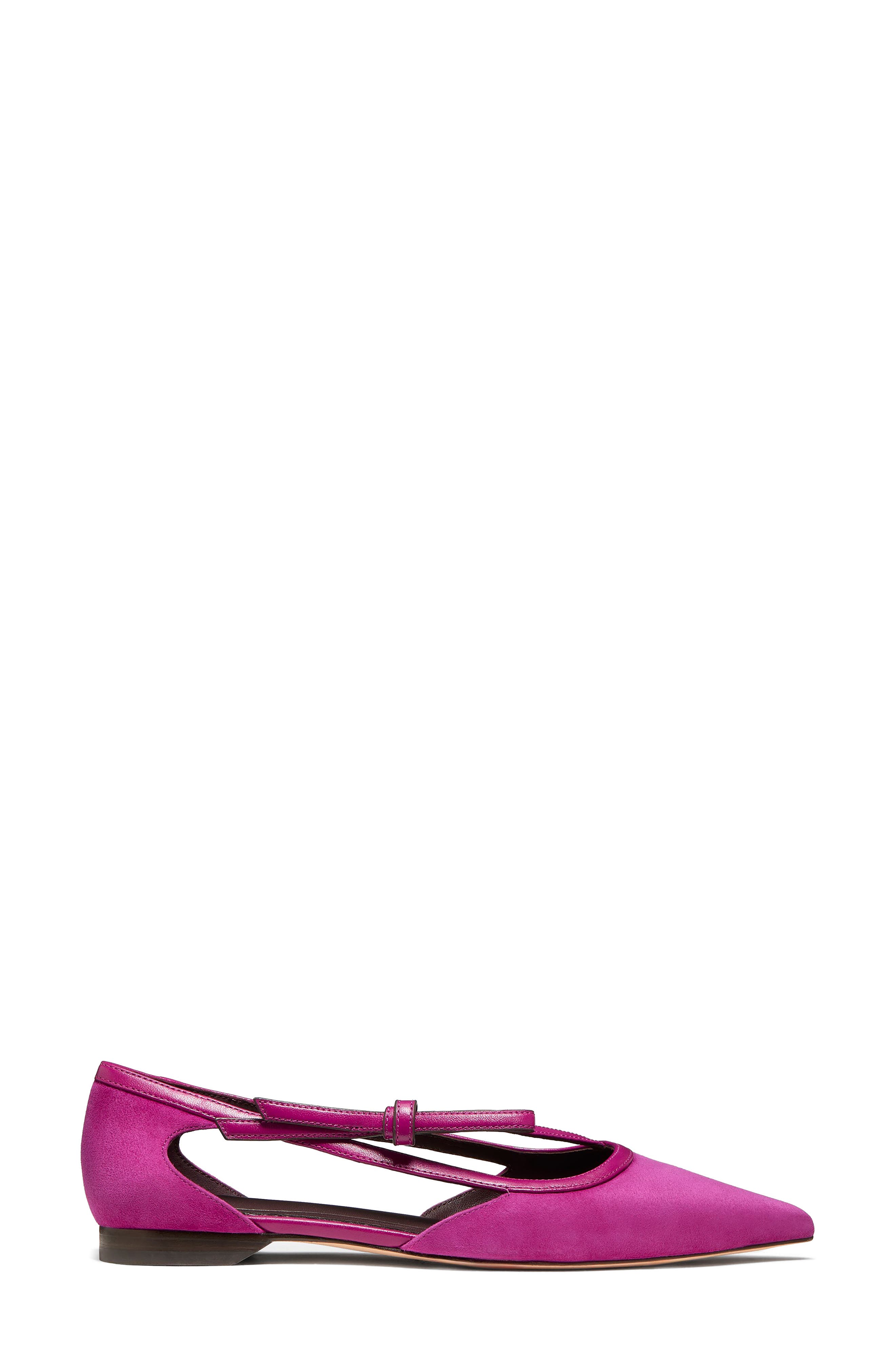 Loop Pointed Toe Flat, Alternate, color, BEET