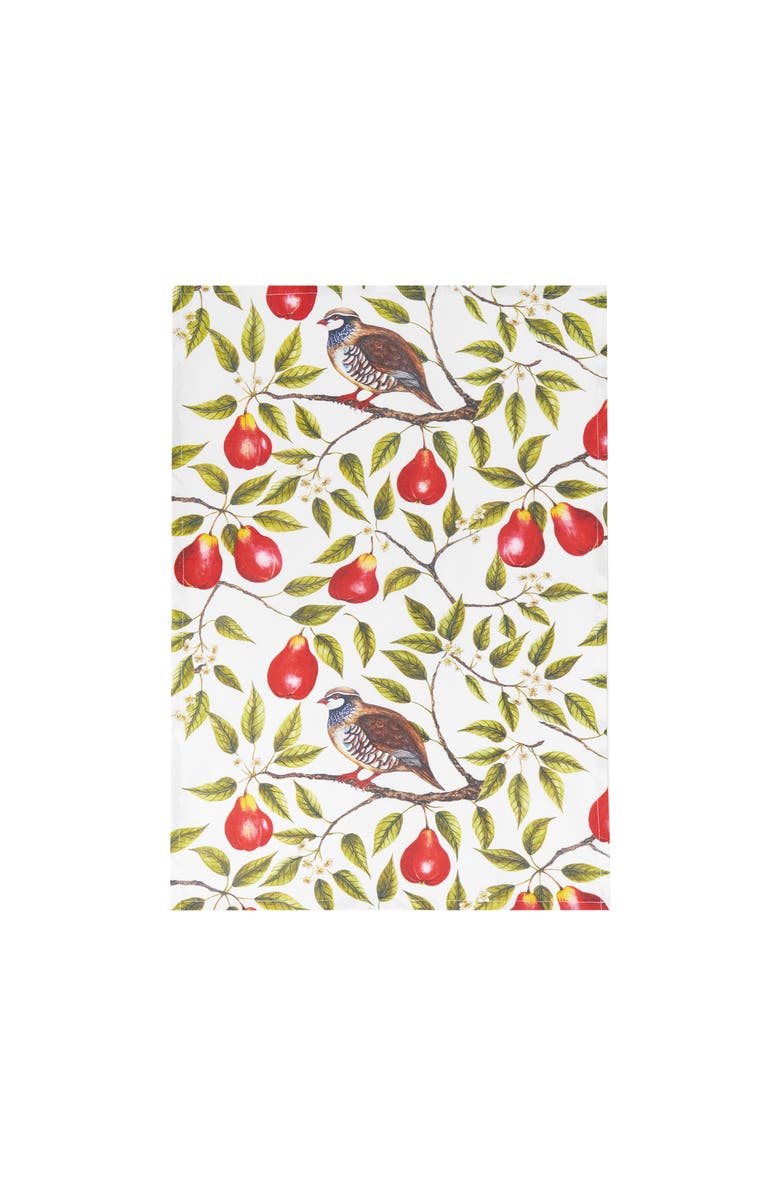C&F Home Partridge In A Pear Tree Printed Kitchen Towel, Main, color, Green