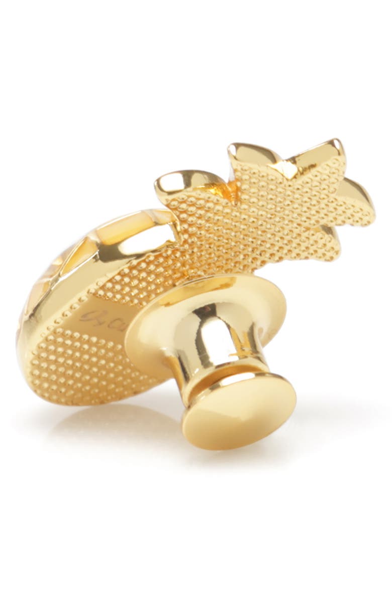 Cufflinks, Inc. Pineapple Lapel Pin, Alternate, color, 