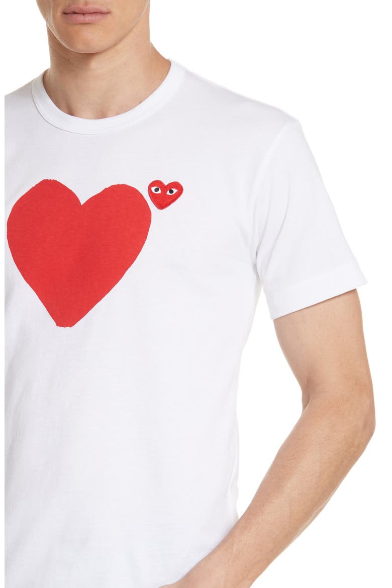 Heart Graphic Tee, Alternate, color, WHITE 1