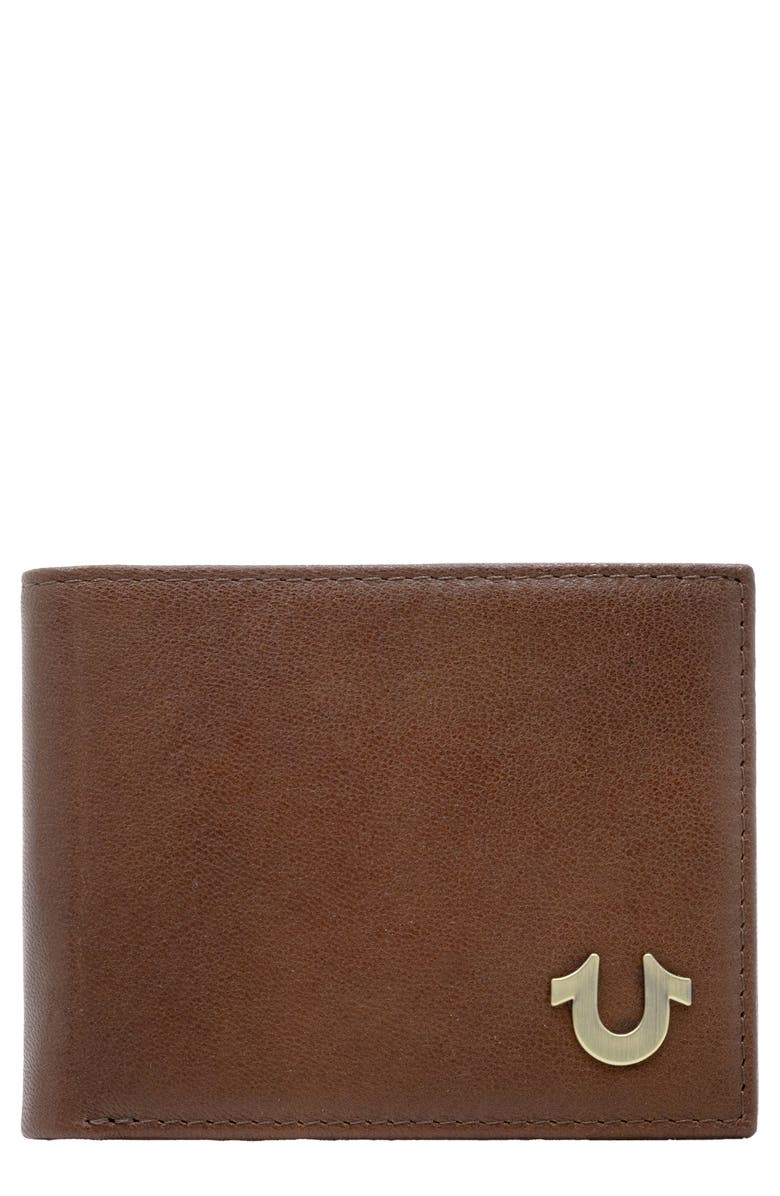 True Religion Topaz Bifold Wallet, Main, color, Brown