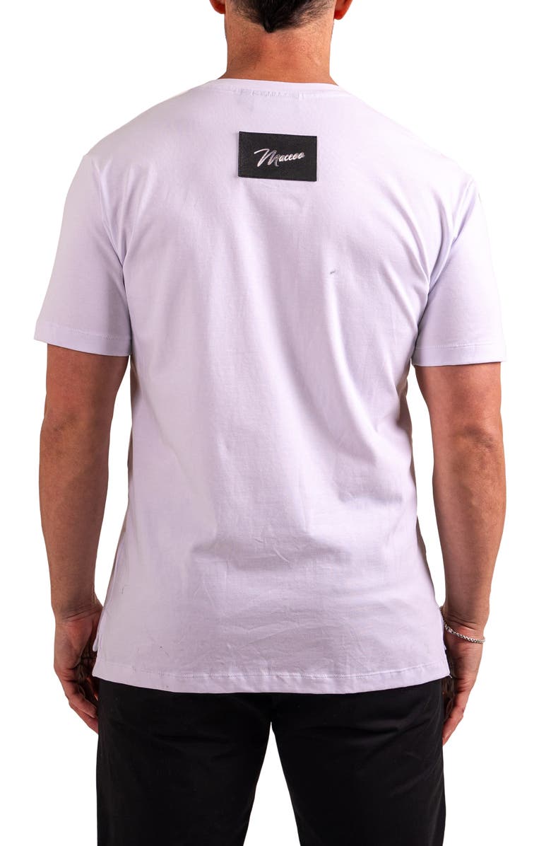 Maceoo Logo Appliqué Graphic T-Shirt, Alternate, color, White