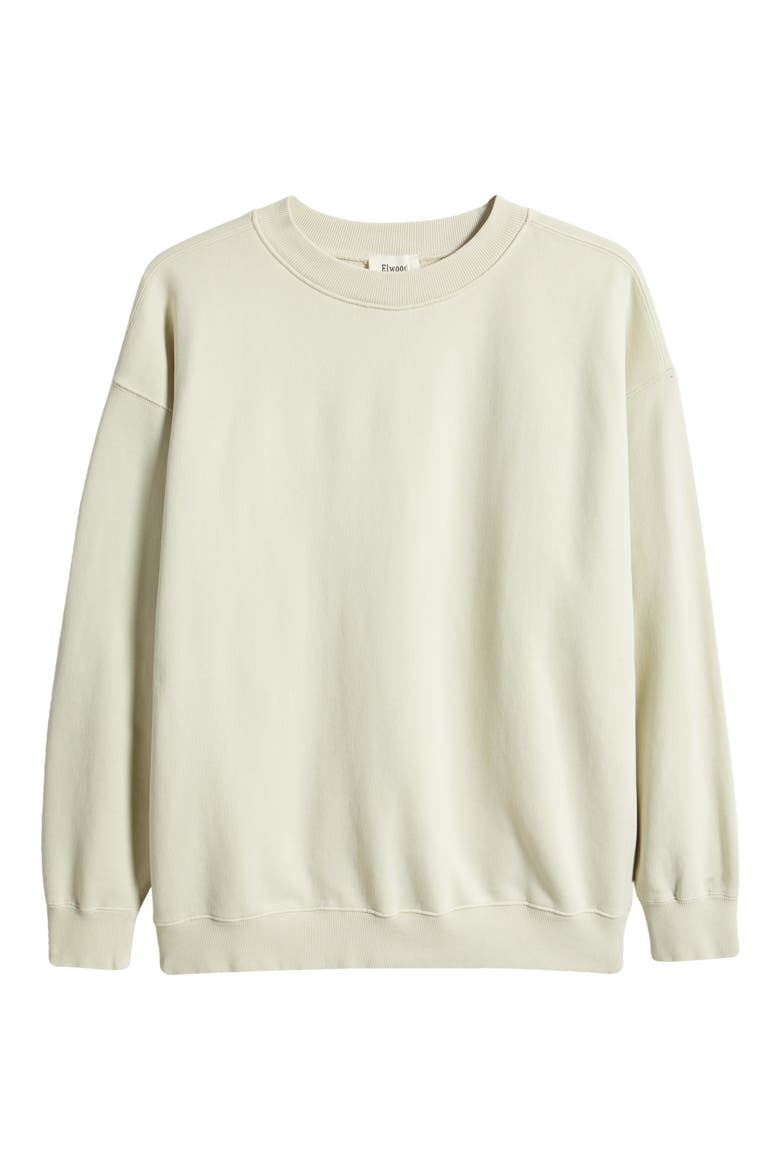 Core Oversize Crewneck Sweatshirt, Alternate, color, VINTAGE CHALK