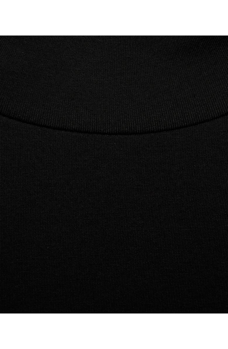 MANGO Slim Fit Long Sleeve Mock Neck Thermolite<sup>®</sup> T-Shirt, Alternate, color, Black