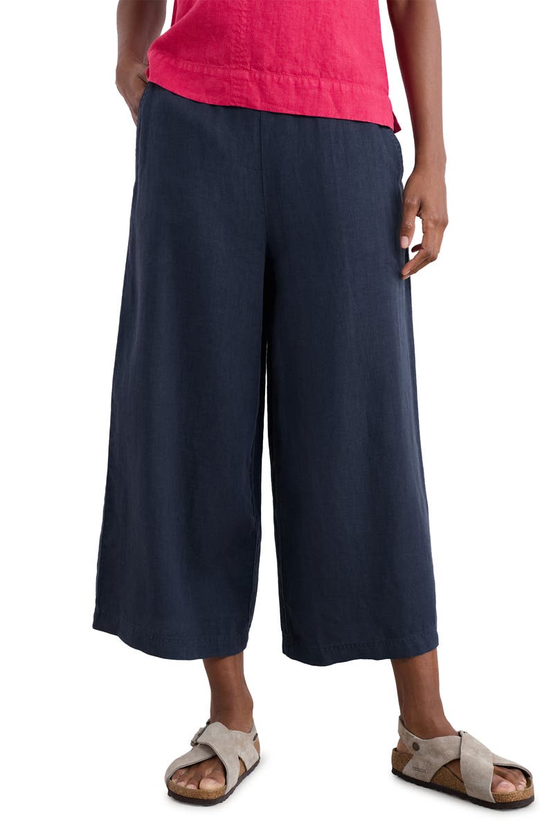Seasalt Cornwall Merrivale Linen Culottes, Main, color, Maritime