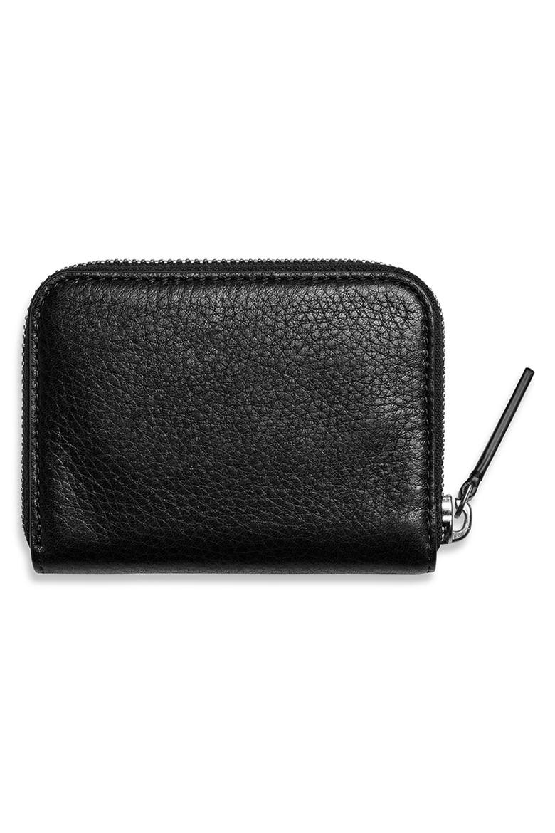 Small Zip Wallet, Alternate, color, BLACK