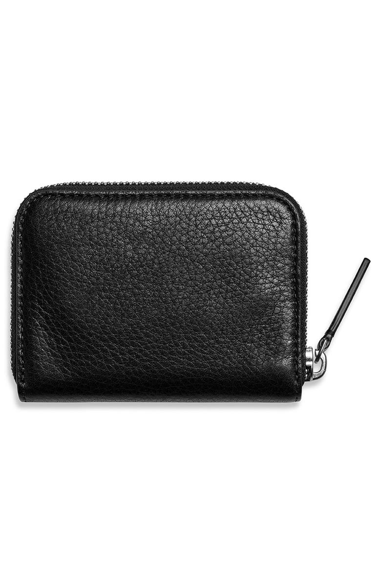 Shinola Small Zip Wallet, Alternate, color, Black