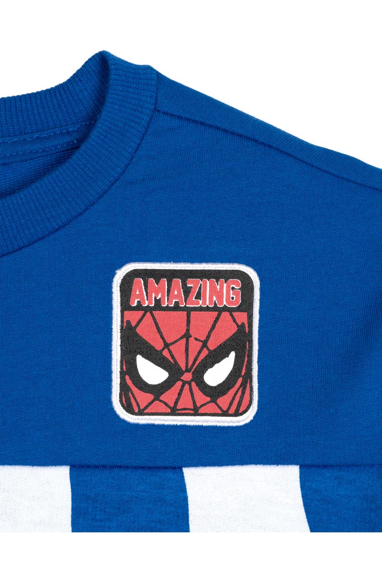 2-Piece T-Shirt and Shorts Set, Alternate, color, Spider Man Blue White