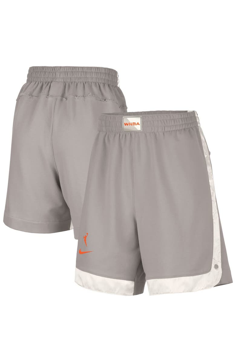 Nike Women's Nike Gray WNBA Gear WNBA Fly Basketball Tri-Blend Fleece Shorts, Main, color, Gray
