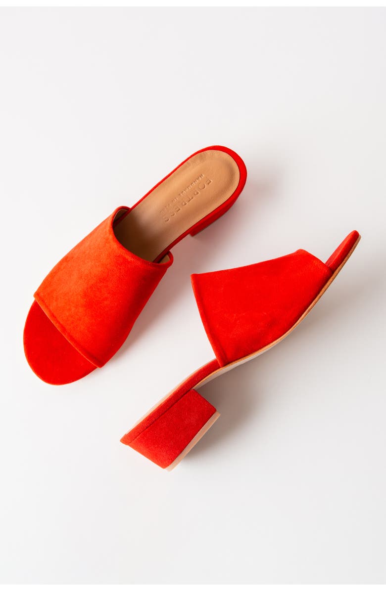 Fortress Rachel Block Heel Sandal, Alternate, color, Coral Suede