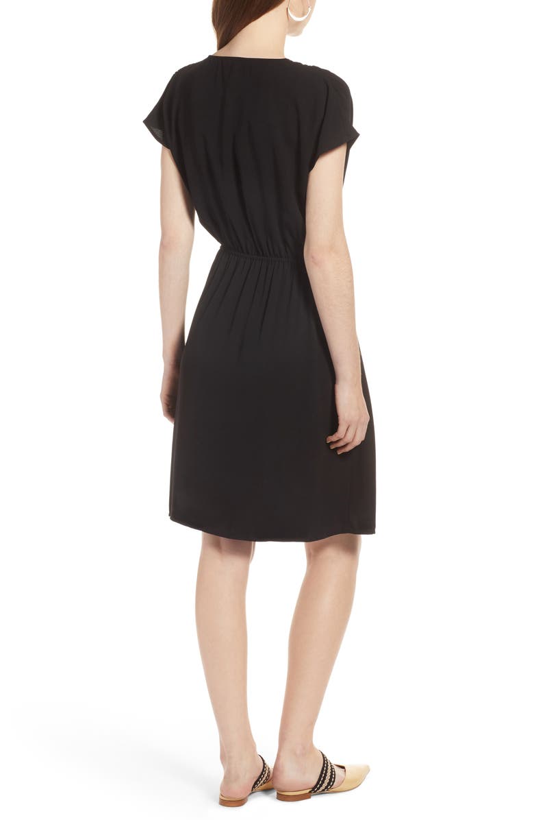 Halogen<sup>®</sup> WRAP FRONT DRESS, Alternate, color,