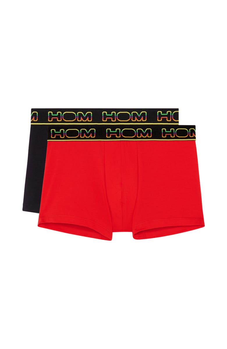 HOM Ivano #2 Boxer Briefs 2-Pack, Main, color, Black/Red