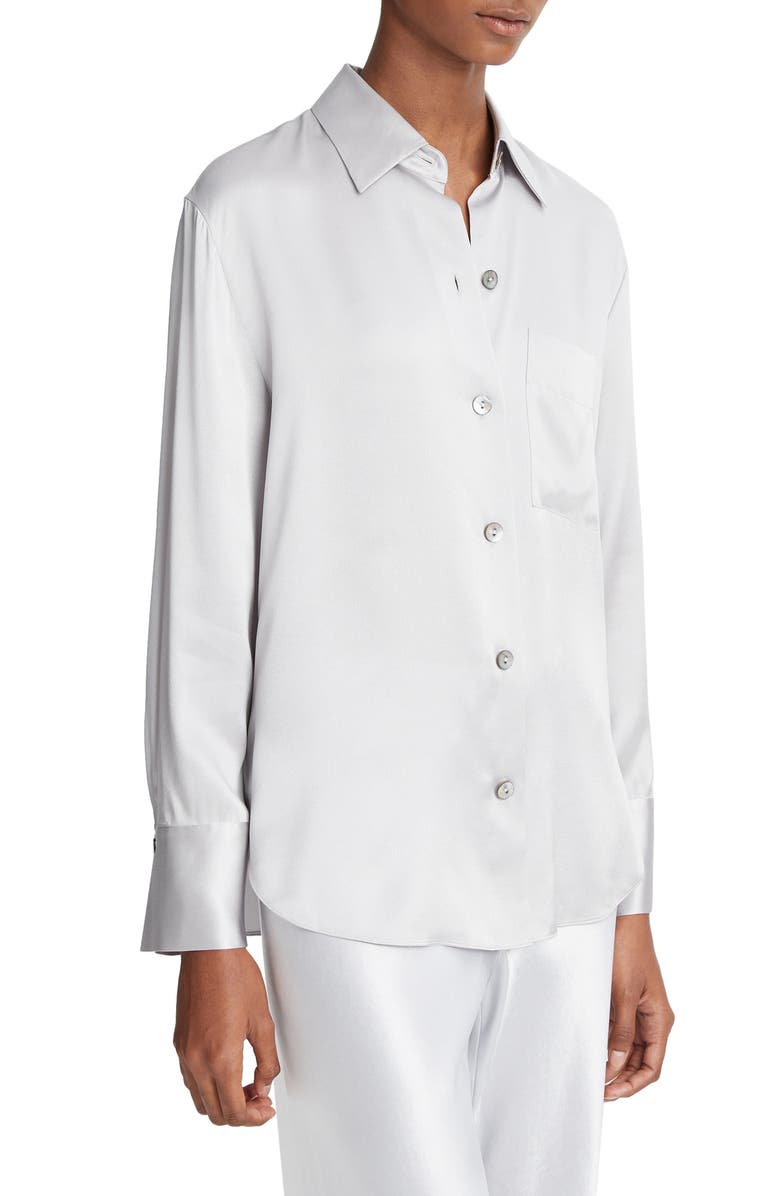 Vince Relaxed Silk Blouse, Alternate, color, 