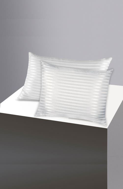 Blissy Set Of 2 Mulberry Silk Pillowcases In Gray