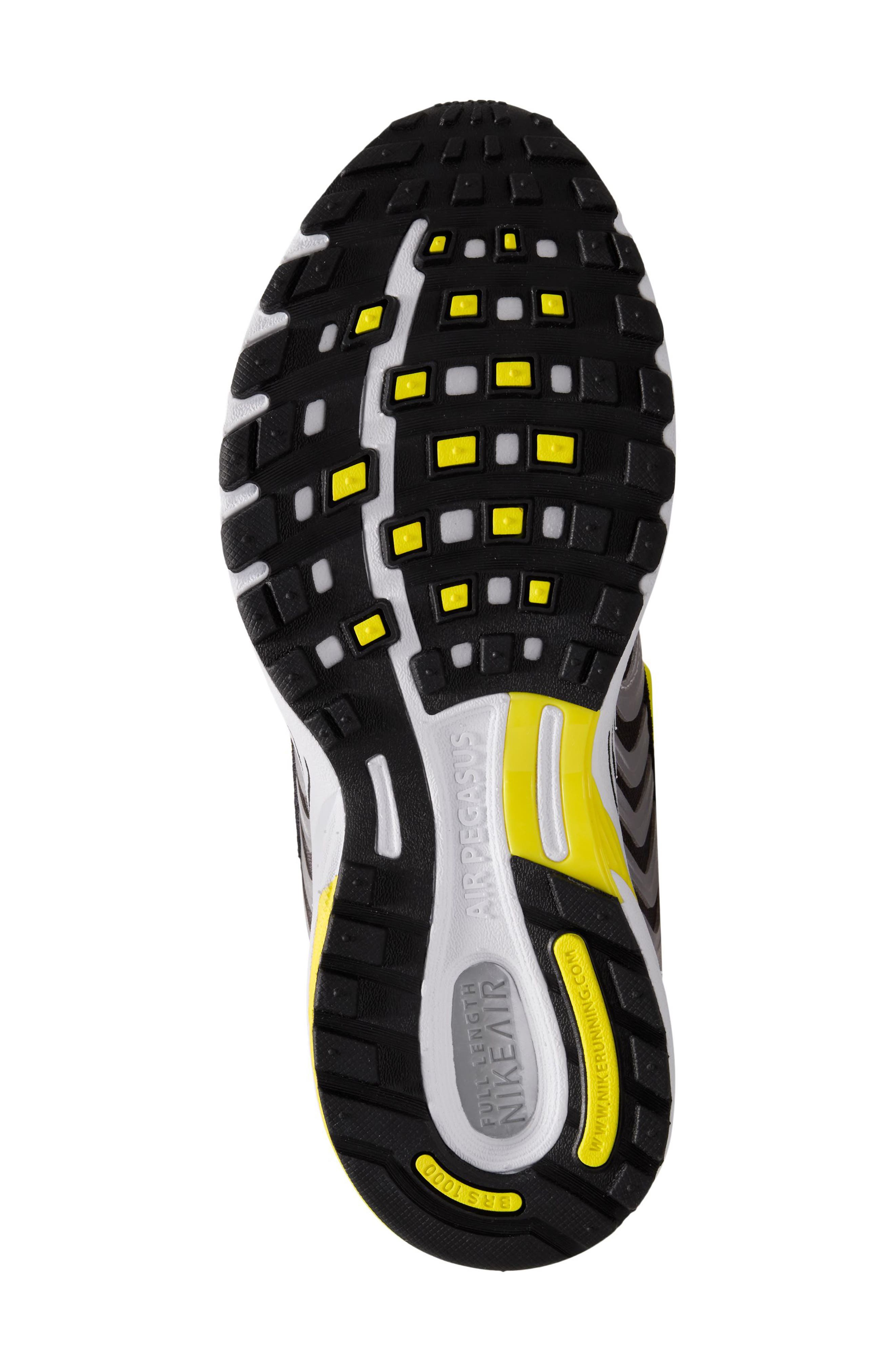 Air Pegasus 2K5 Sneaker, Alternate, color, WHITE/ YELLOW/ SILVER/ BLACK