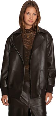 Belle & Bloom Desert Moon Leather Bomber Jacket