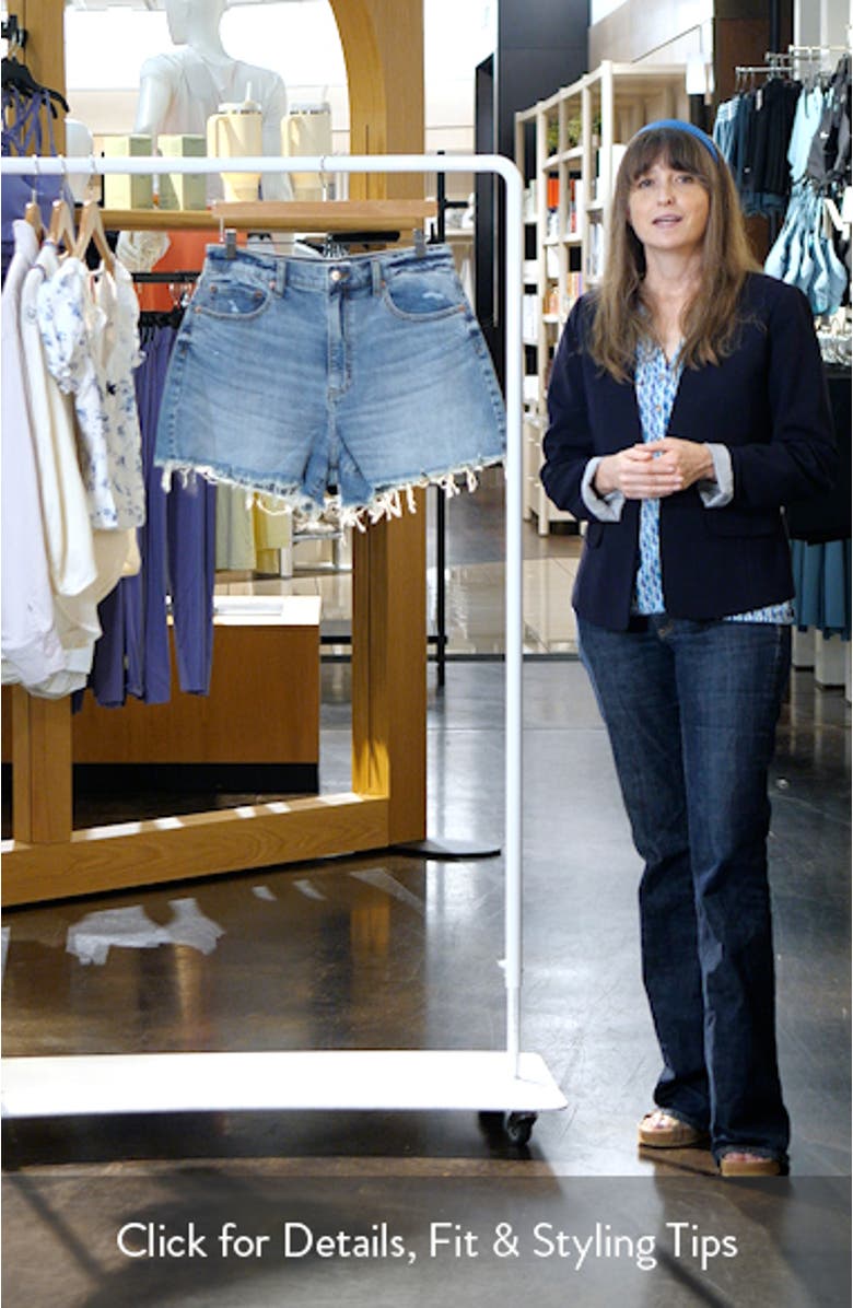 The Knockout High Waist Denim Shorts, sales video thumbnail