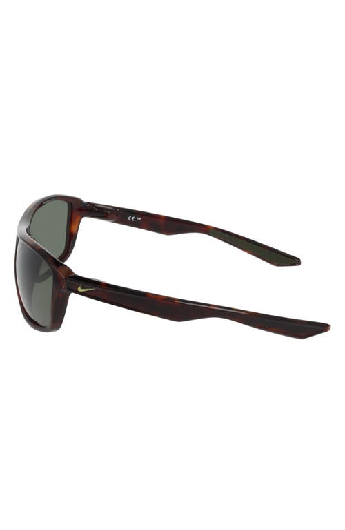 Nike Premier Stride 63mm Rectangular Sunglasses In Black