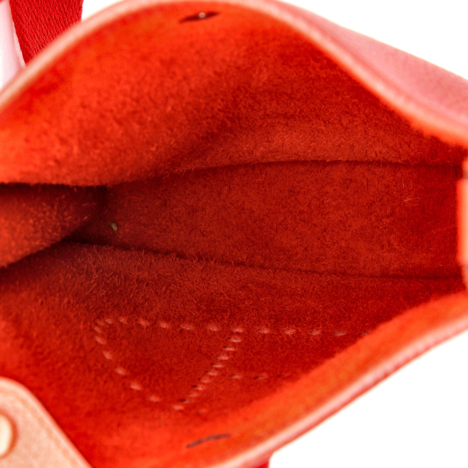 Pre-Owned Hermes Evelyne Bag Gen III Clemence TPM, Alternate, color, Rouge Tomate