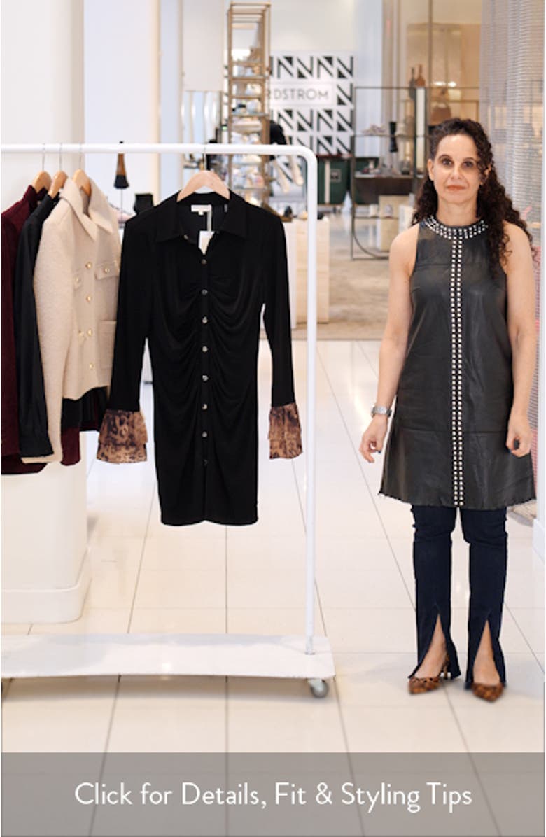 Arden Long Sleeve Ruched Body-Con Dress, sales video thumbnail