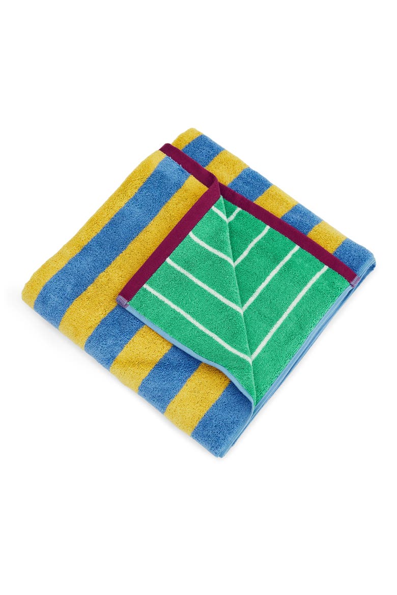 Fruit Stripe Bath Towel, Main, color, PAPAYA STRIPE