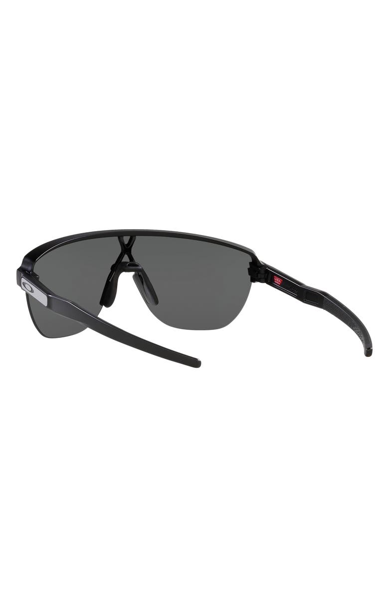 Oakley Corridor 42mm Semi Rimless Prizm<sup>™</sup> Shield Sunlgasses, Alternate, color, Matte Black